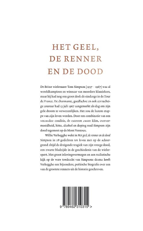 Het geel, de renner en de dood achterkant