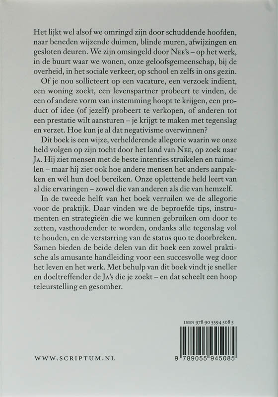 JA leeft in het Land van NEE JA leeft in het Land van NEE achterkant