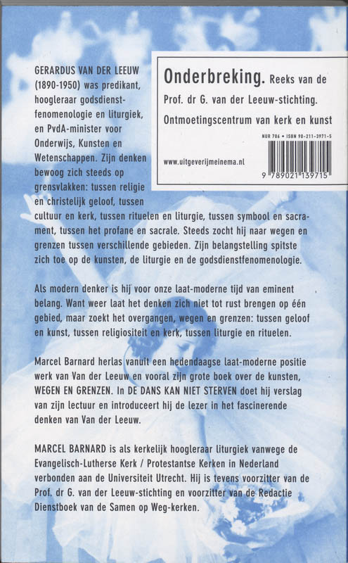 DANS KAN NIET STERVEN Dans Kan Niet Sterven achterkant