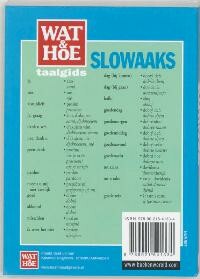 Wat & Hoe taalgids Slowaaks / Wat & Hoe taalgids achterkant