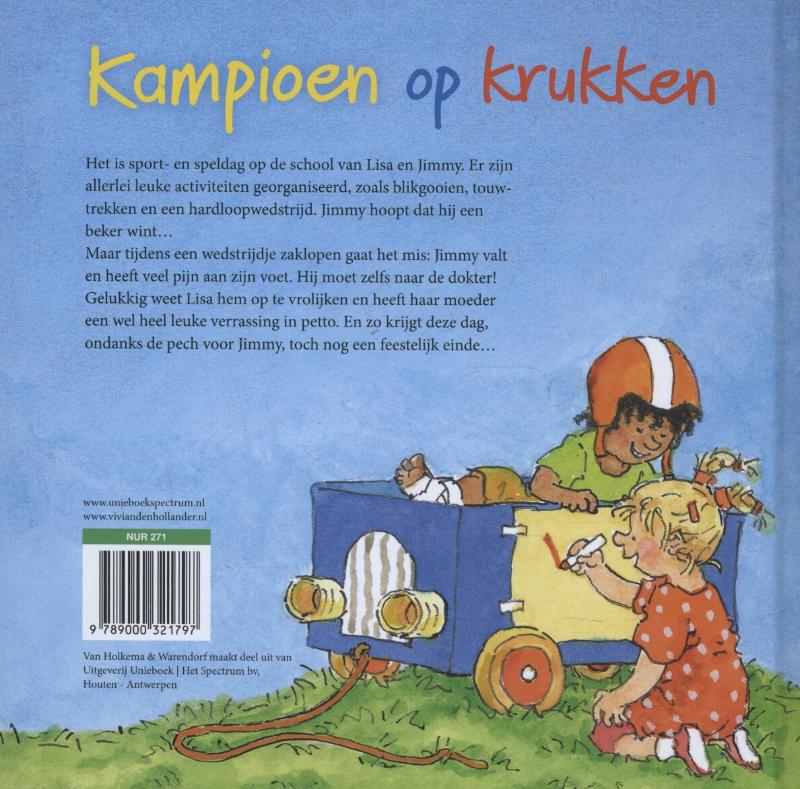 Kampioen op krukken / Lisa en Jimmy achterkant