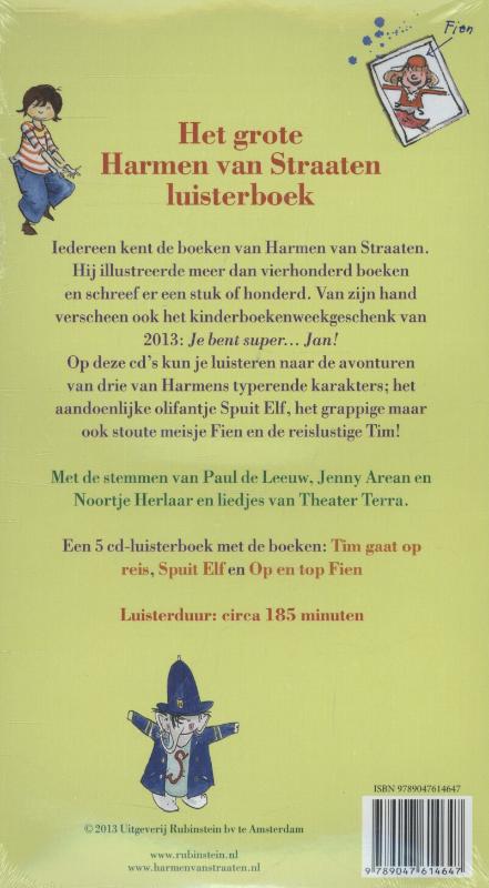 Het grote Harmen van Straaten luisterboek achterkant