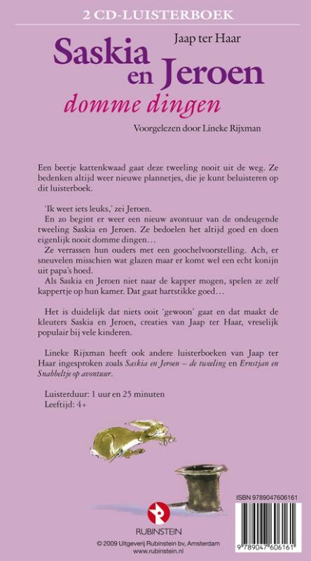 Domme dingen / Saskia en Jeroen achterkant