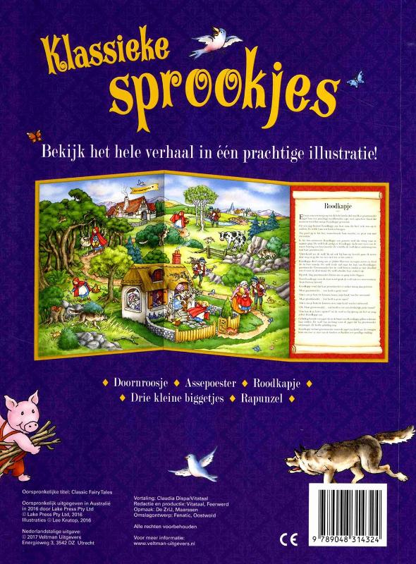 Klassieke sprookjes achterkant