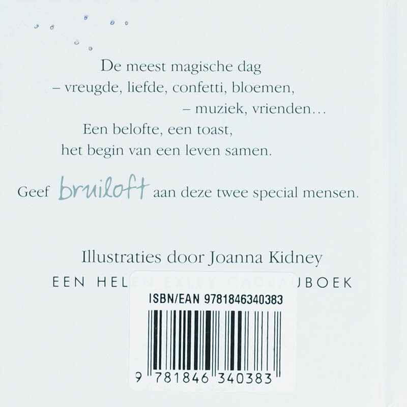 EXLEY CADEAUBOEK/BRUILOFT achterkant