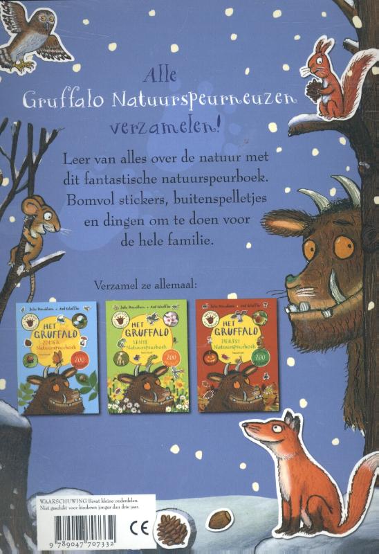 Het Gruffalo winter natuurspeurboek Het Gruffalo winter natuurspeurboek achterkant