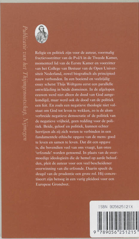 De overwinning van de erfzonde en de ziel van Europa / Annalen van het Thijmgenootschap / 89.4 achterkant