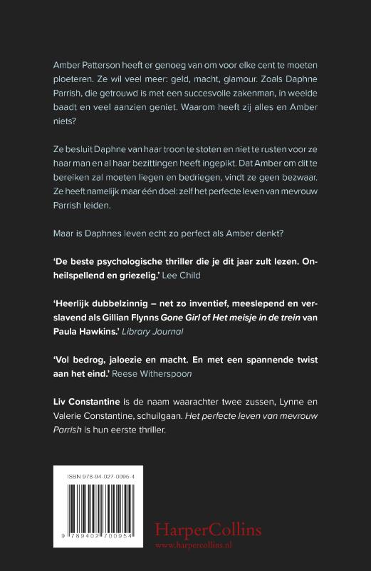 Het perfecte leven van mevrouw Parrish achterkant