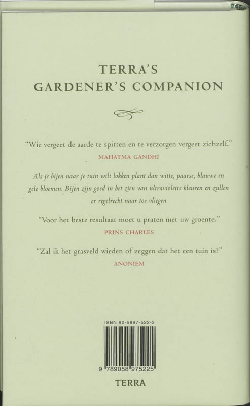 Terra's Gardeners Companion achterkant