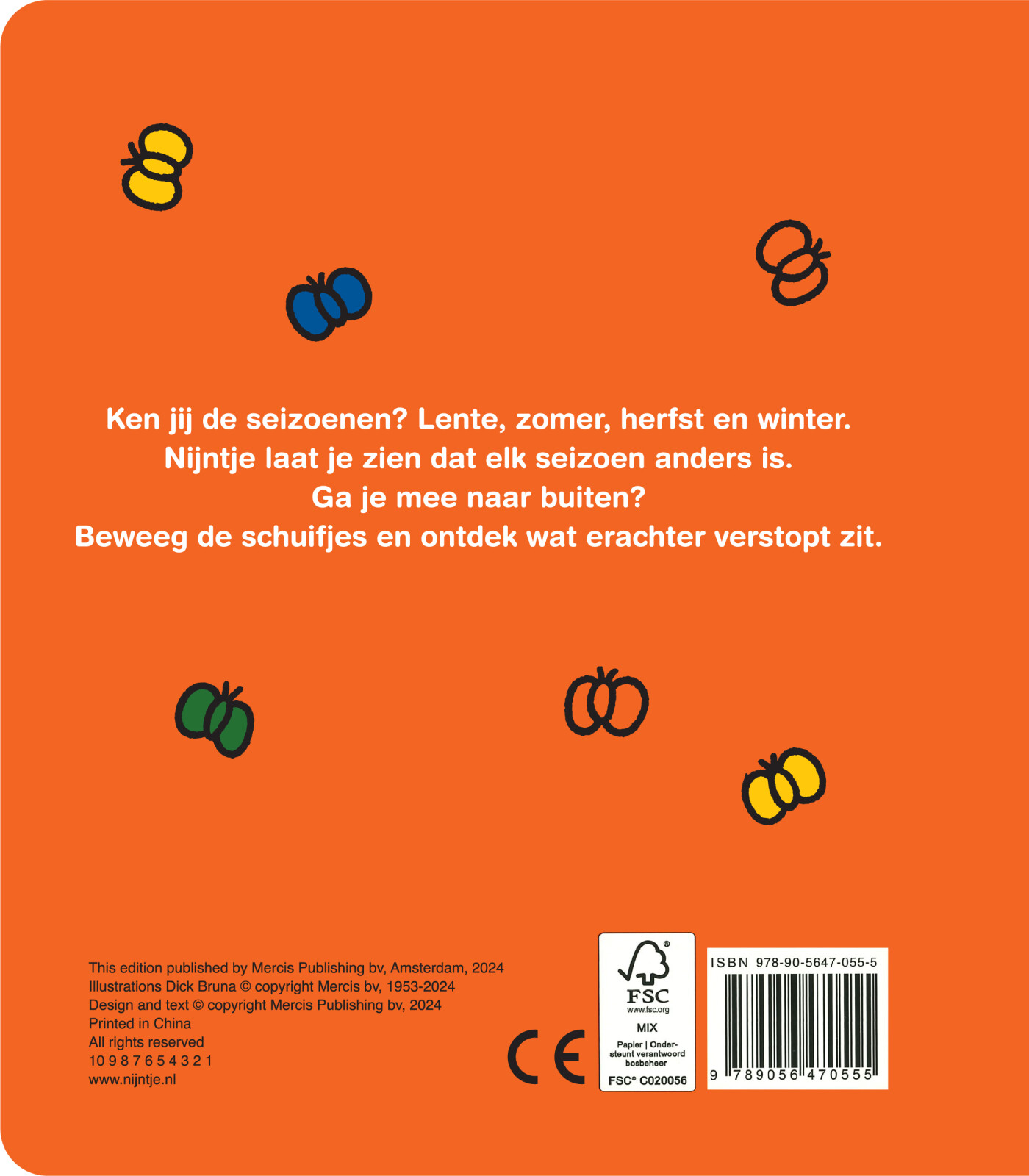 Nijntje en de seizoenen achterkant