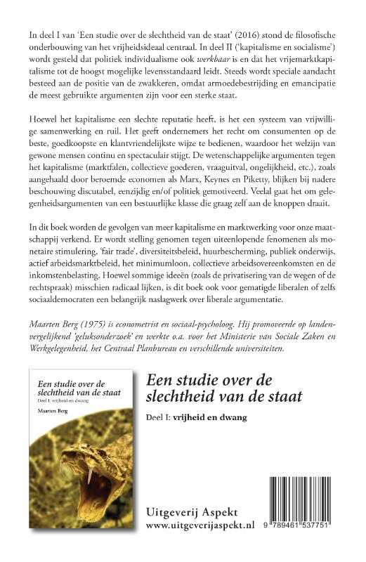 Een studie over de slechtheid van de staat deel II kapitalisme en socialisme Een studie over de slechtheid van de staat deel II kapitalisme en socialisme achterkant