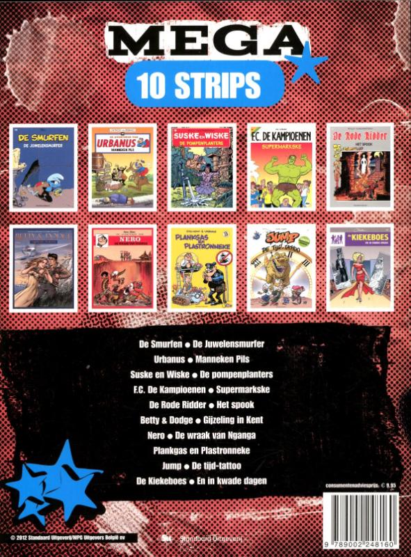 Mega 10 strips / Megastripboek achterkant