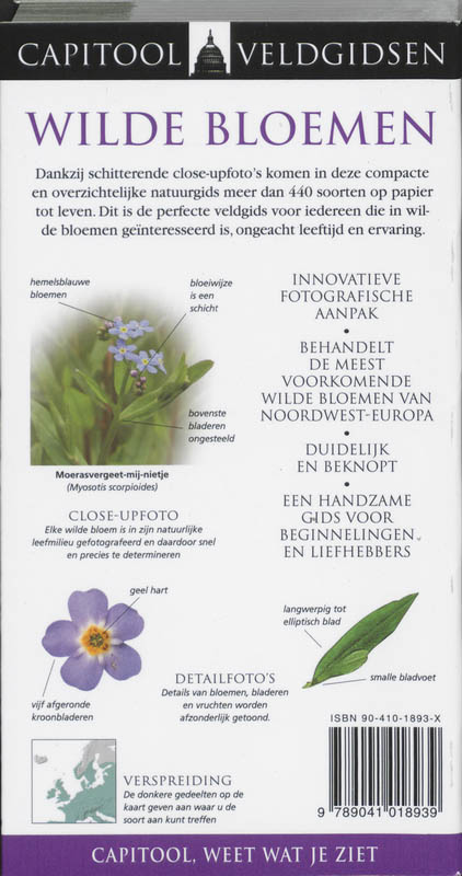 Wilde bloemen / Capitool Natuurgidsen Wilde bloemen / Capitool Natuurgidsen achterkant