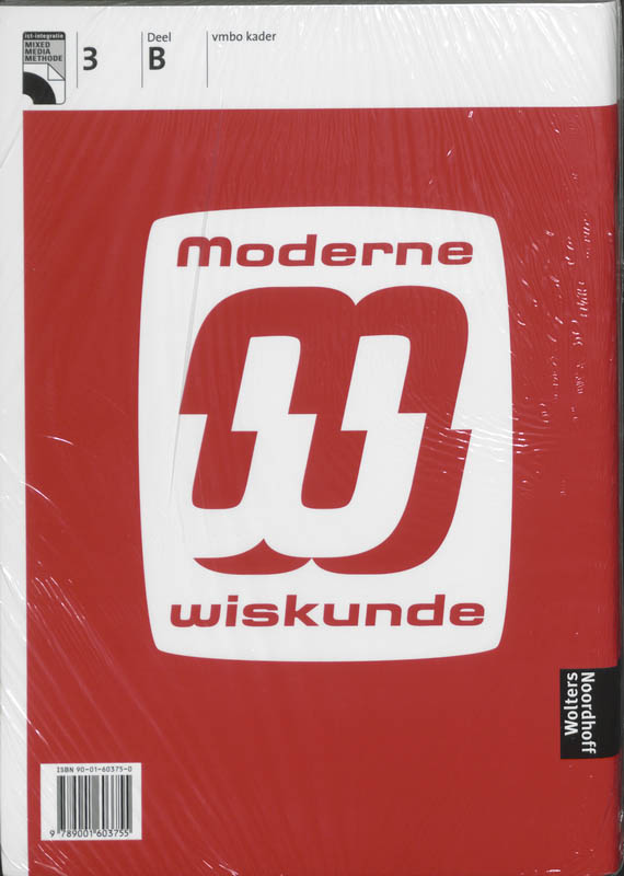werkboek vmbo kader 3A/B Moderne wiskunde werkboek vmbo kader 3A/B Moderne wiskunde achterkant