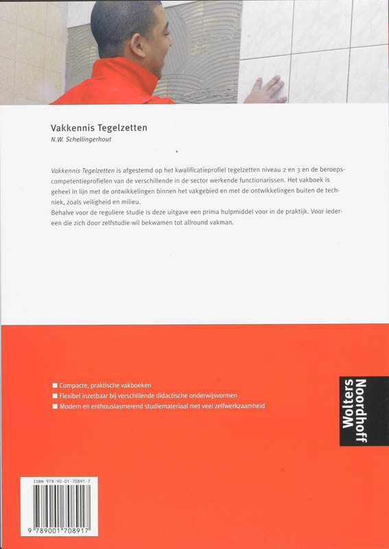 Vakkennis tegelzetten achterkant