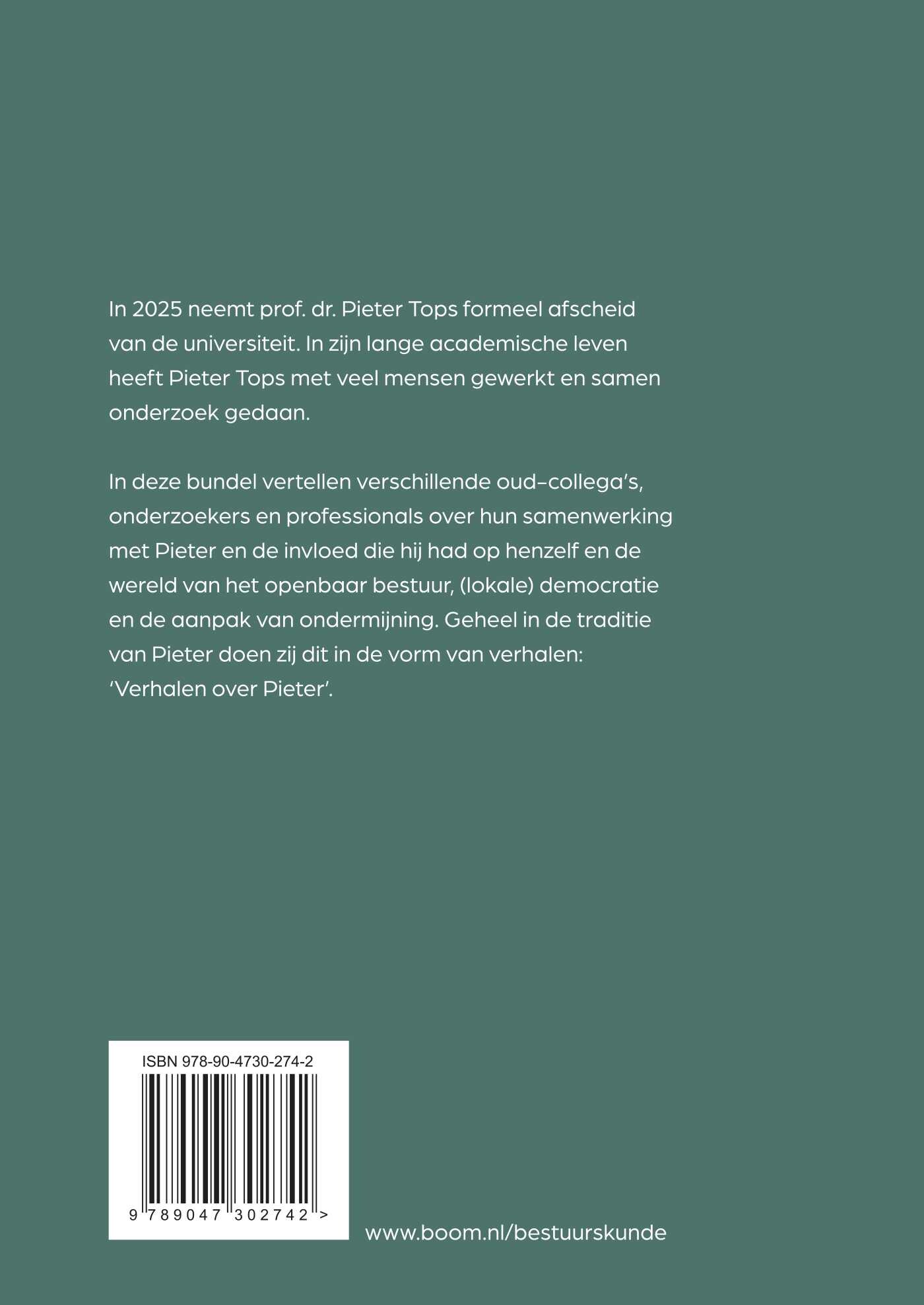 Verhalen over Pieter achterkant