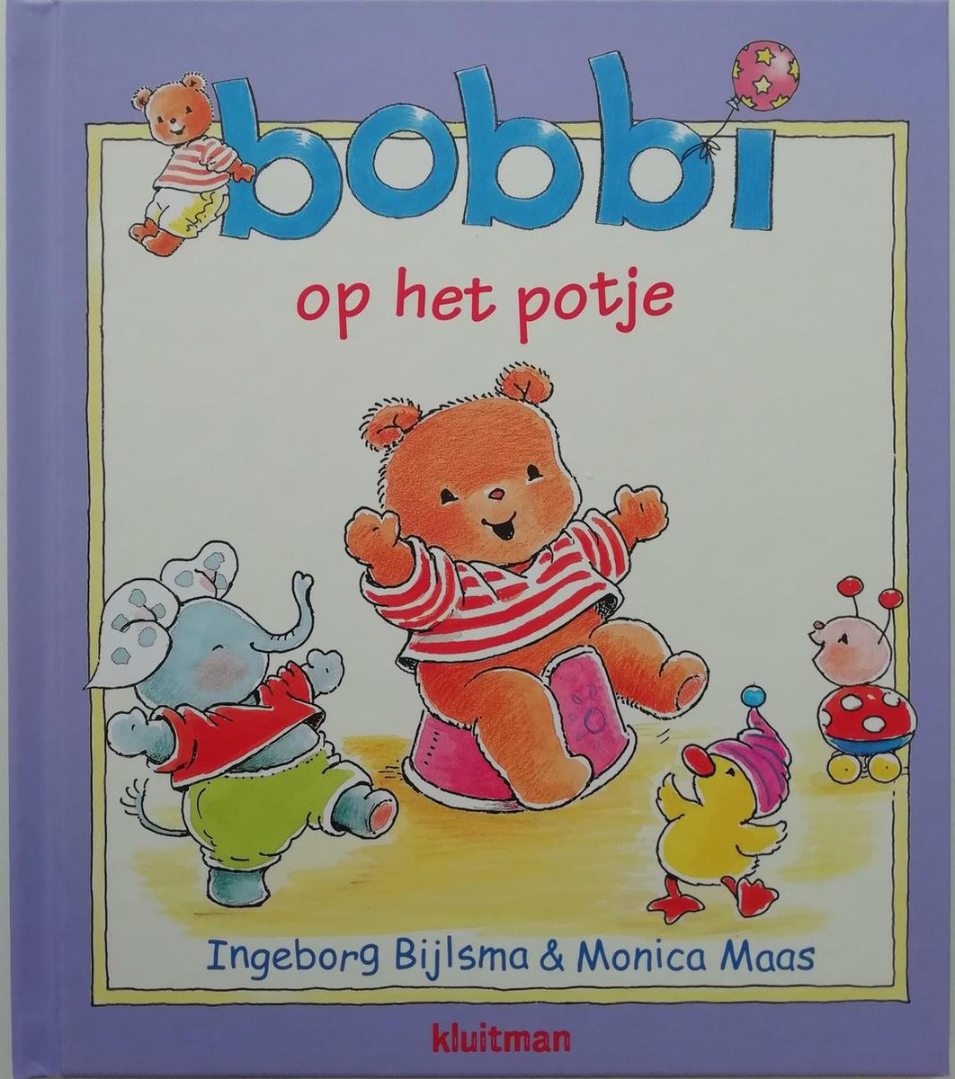 Bobbi - op het potje - XL-formaat 23 x 26 cm