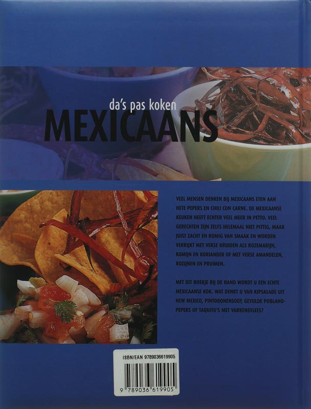 Mexicaans / Da's pas koken Mexicaans / Druk Heruitgave achterkant