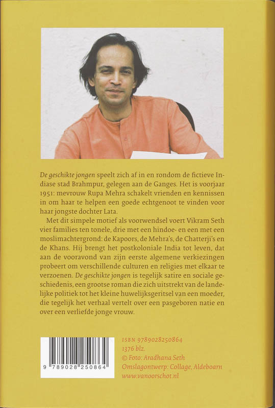 De geschikte jongen De geschikte jongen achterkant