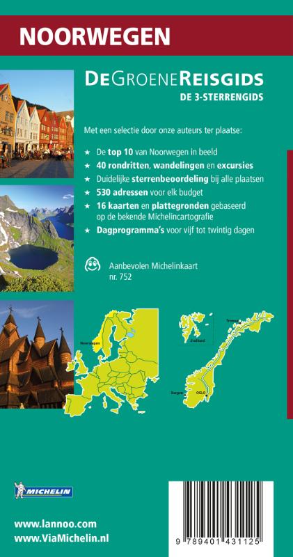 De Groene Reisgids - Noorwegen achterkant