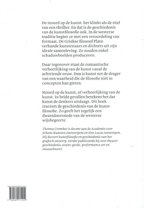 De moord op de kunst achterkant