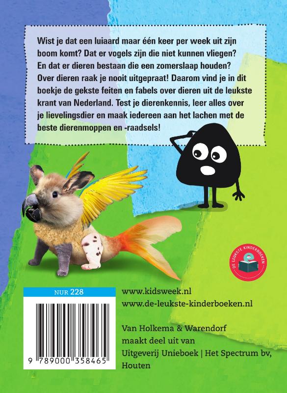 Feiten en fabels - dieren / Kidsweek achterkant