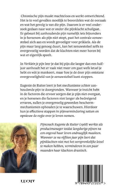 Verklein je pijn achterkant