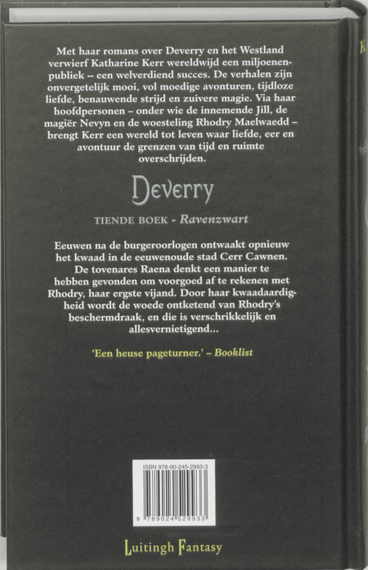 Deverry / 10 Ravenzwart achterkant