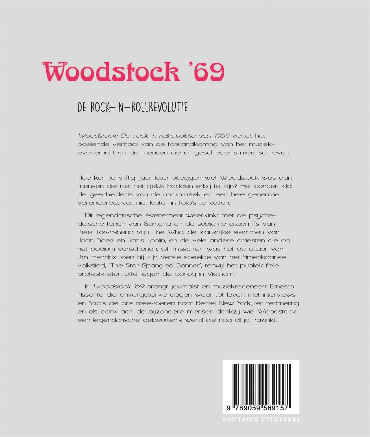 Woodstock '69 achterkant