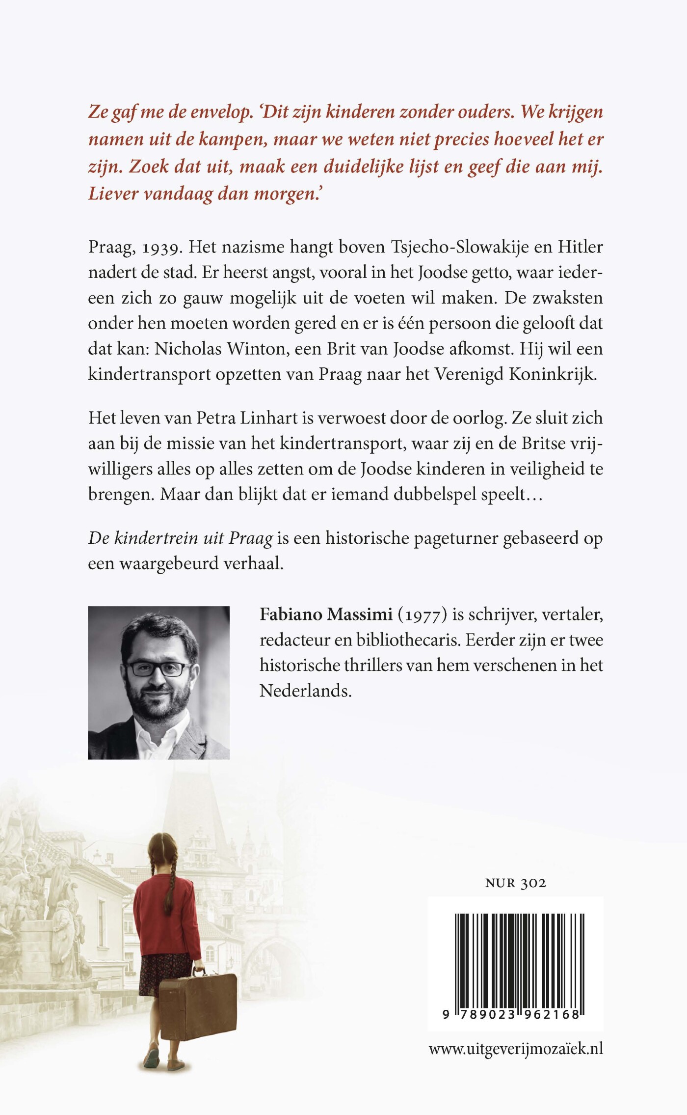 De kindertrein uit Praag achterkant