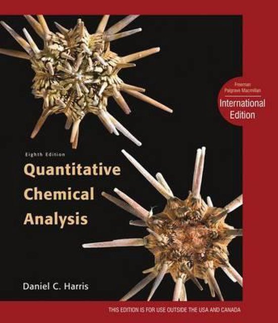Daniel C. Harris Quantitative Chemical Analysis
