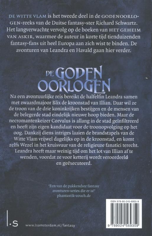 De witte vlam / De Godenoorlogen / 2 achterkant