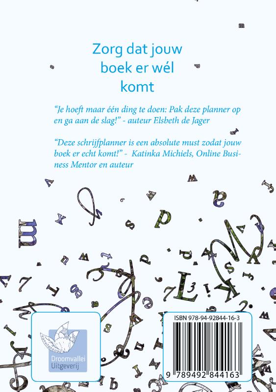 Boekplanner achterkant