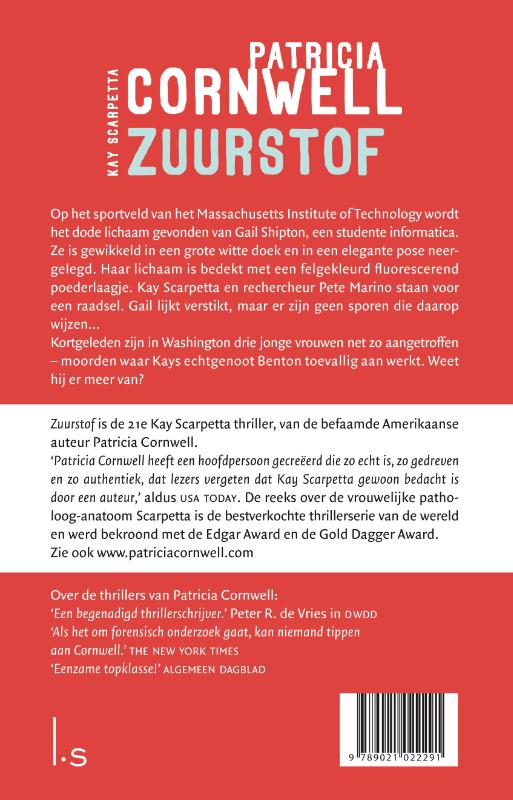 Kay Scarpetta 21 -  Zuurstof Kay Scarpetta 21 -   Zuurstof achterkant