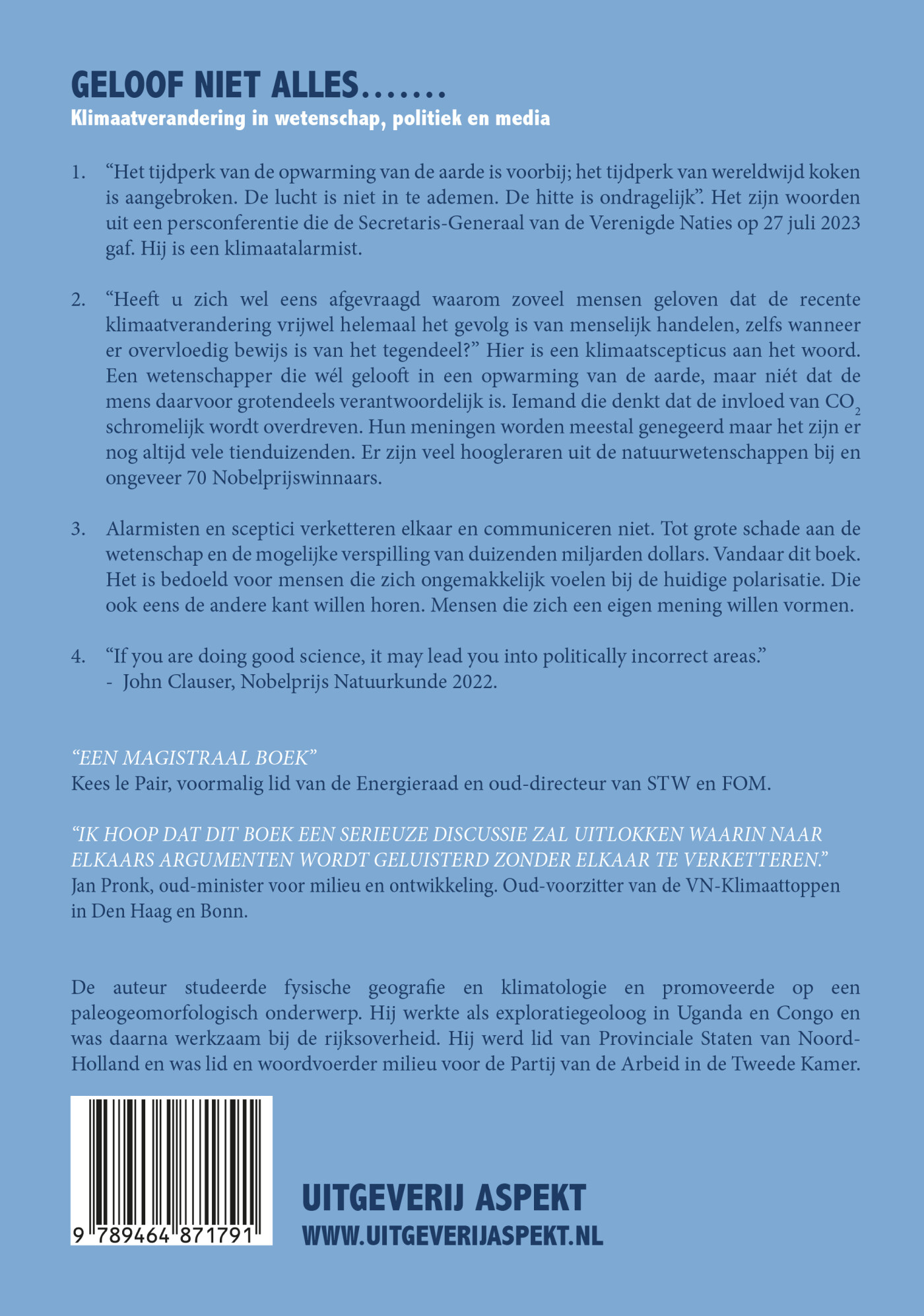 Geloof niet alles… achterkant