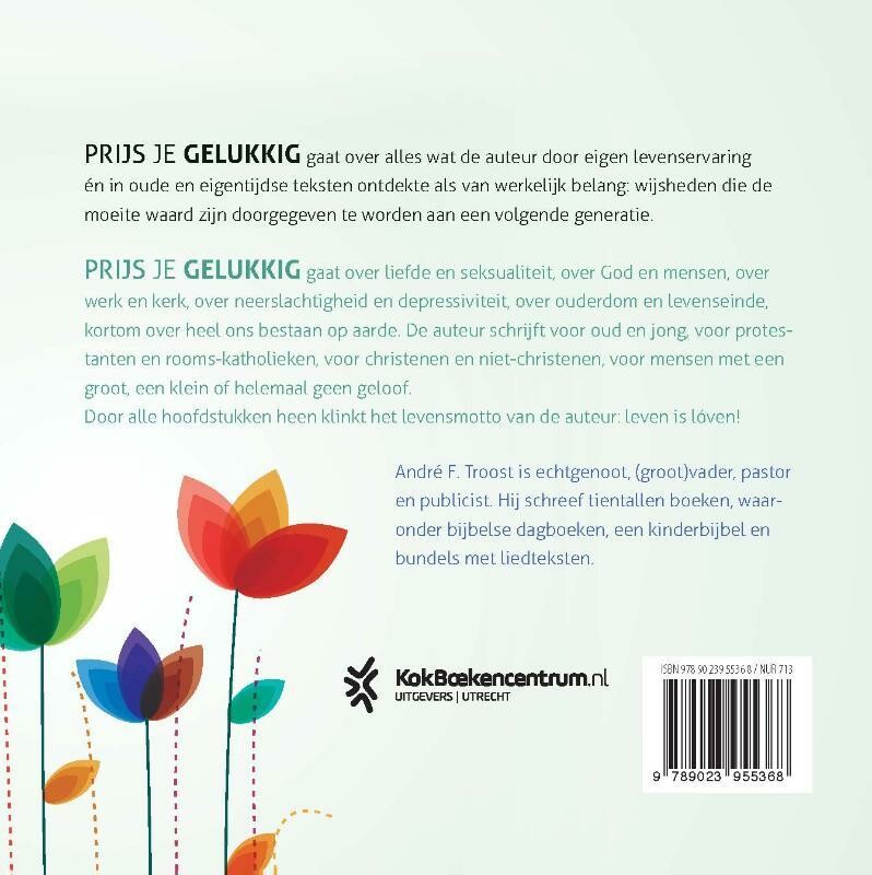 Prijs je gelukkig achterkant