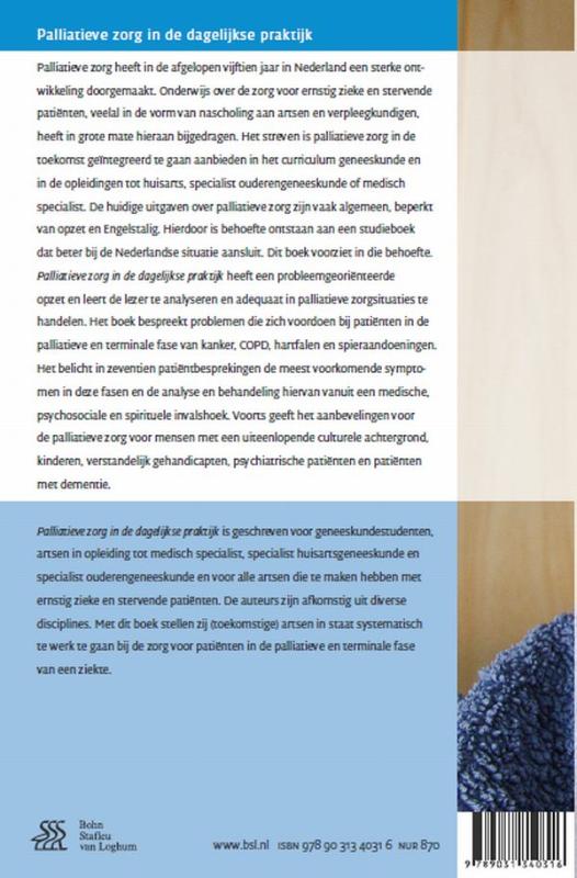 Palliatieve zorg in de dagelijkse praktijk achterkant