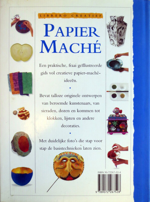 Papier mache / Librero creatief achterkant