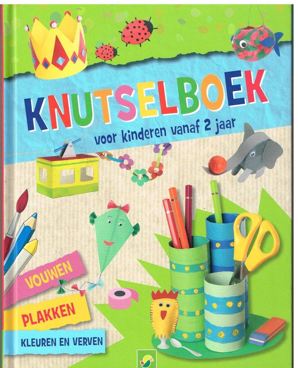 knutselboek voor kinderen vanaf 2 jaar met 12 kleurpotloden