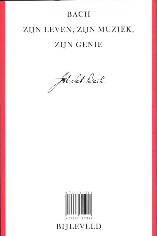 Johann Sebastian Bach achterkant