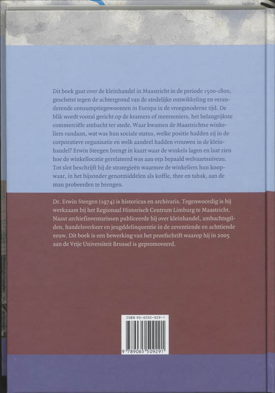 Kleinhandel en stedelijke ontwikkeling / Maaslandse monografieen / 69 achterkant