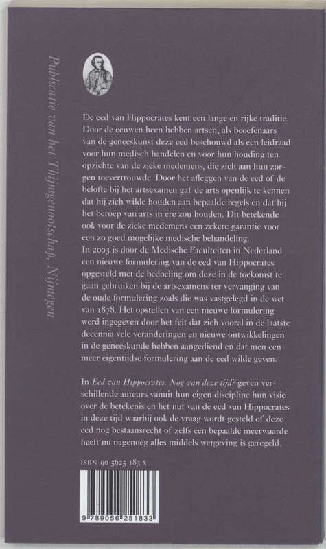 Annalen van het Thijmgenootschap 92.2 - Eed van Hippocrates Annalen van het Thijmgenootschap 92.2 - Eed van Hippocrates achterkant