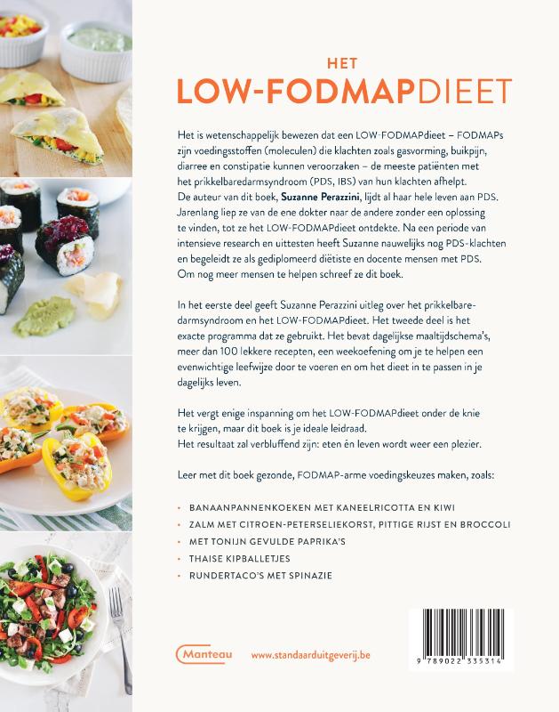 Het low-fodmapdieet achterkant
