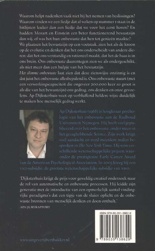 Het slimme onbewuste Het slimme onbewuste achterkant