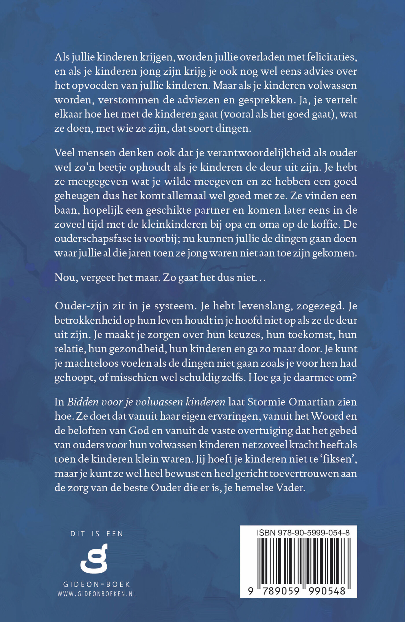 Bidden voor je volwassen kinderen achterkant