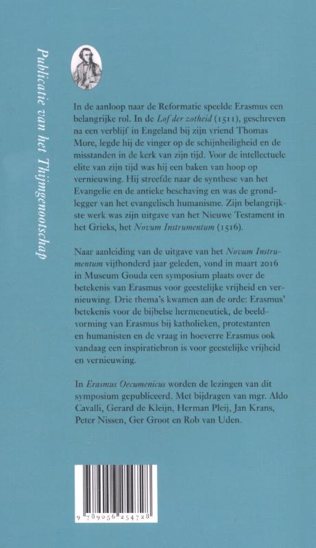 Erasmus Oecumenicus / Annalen van het Thijmgenootschap / 104.5 achterkant