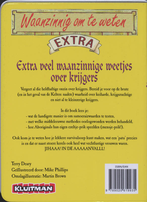 Krijgers / Waanzinnig om te weten Extra achterkant