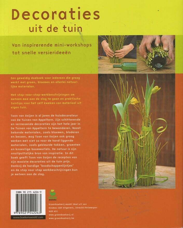 Decoraties uit de tuin achterkant
