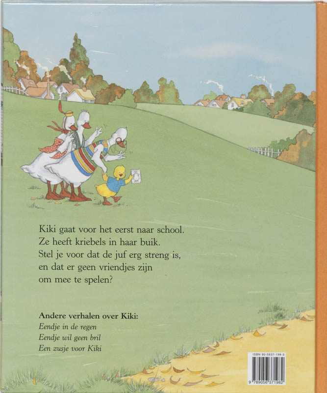 Kiki gaat naar school achterkant