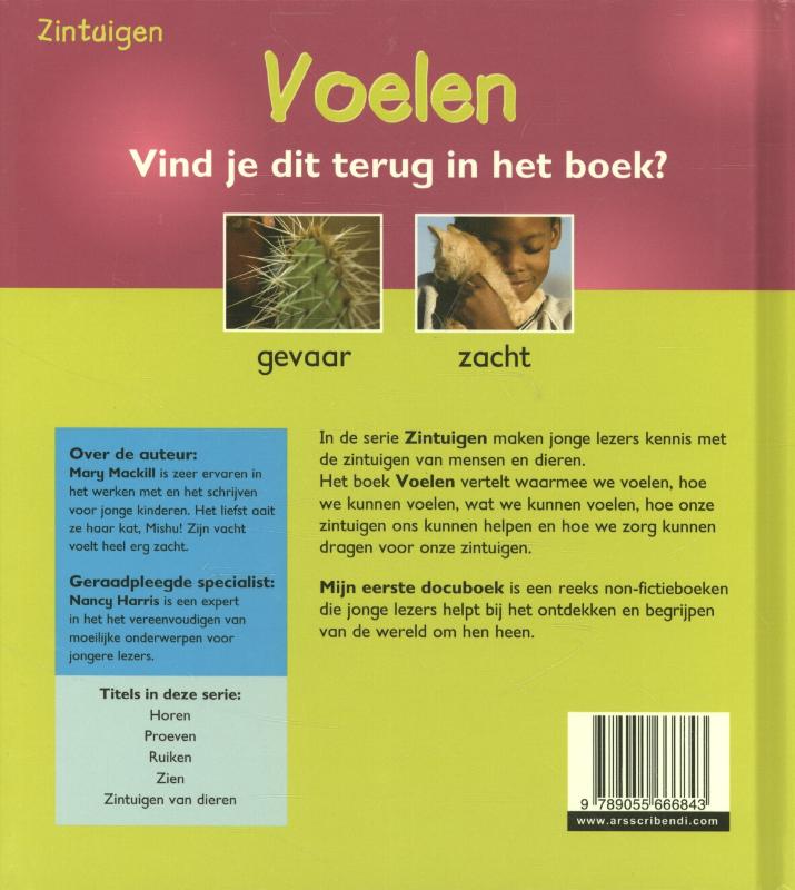 Zintuigen  -   Voelen achterkant